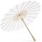 Small White Parasol Umbrella for Crafts and Photo Props (15.5 In, White, 12 Pack)